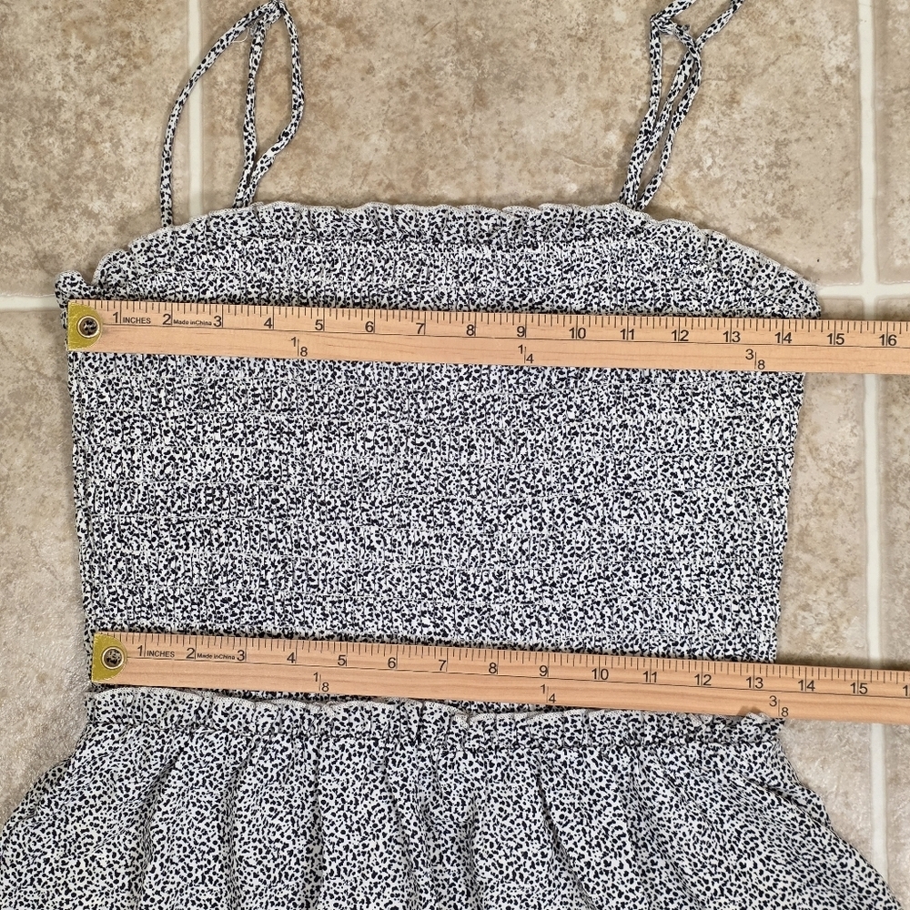 Jessica Simpson Smocked Ruffle Mini Dress Size M - Picture 8 of 13